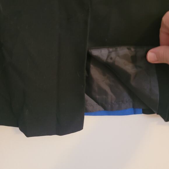 DressBarn Pencil Skirt 10 Black Blue Colorblock Career Office Siren Minimalist - Picture 7 of 9